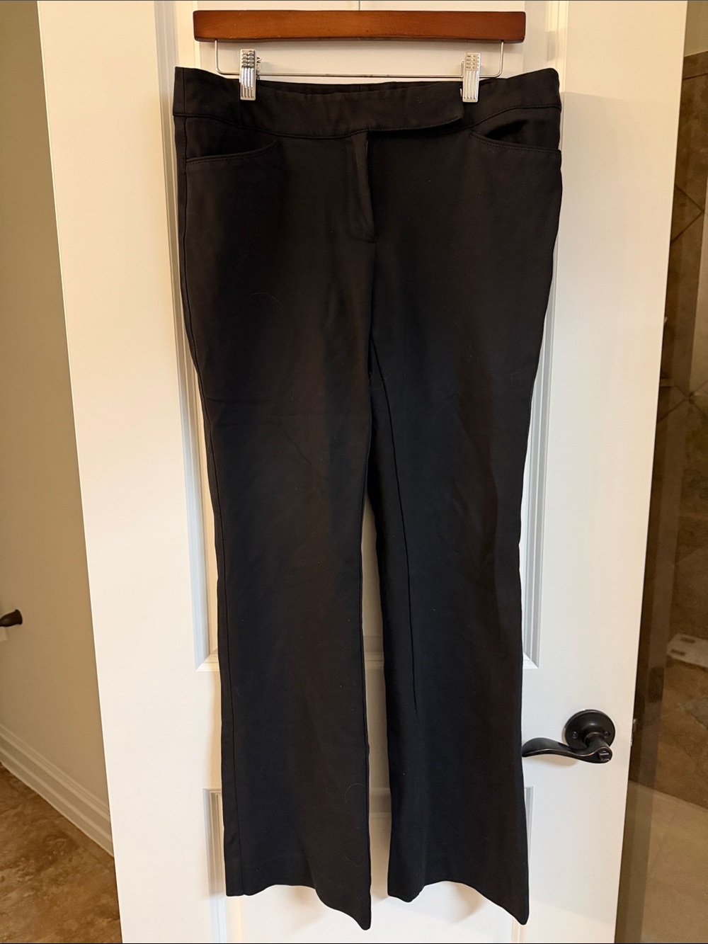 White House Black Market Black Bootcut Stretch Pants